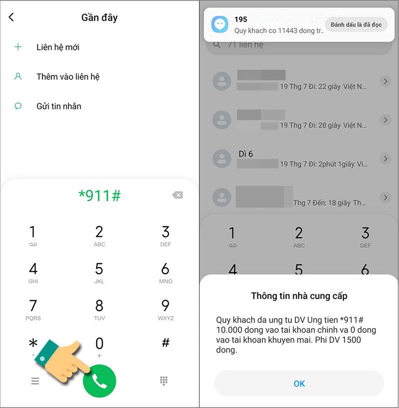 cach ung tien viettel qua 911