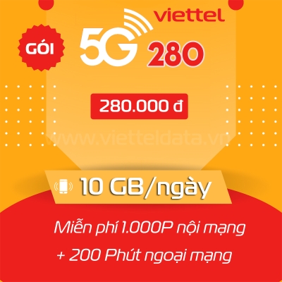 5G480B - Gói CÆ°á»c 5G Viettel 20GB/Ngày Data "KHá»¦NG" nháº¥t