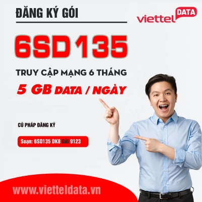 Gói 6SD135 Viettel Má»i Ngày Có 5 GB DATA Trong 6 Tháng