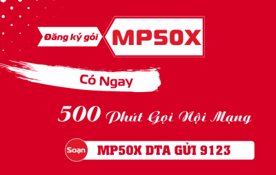 Gói MP50X Viettel - Có 500 Phút Gá»i Ná»i Máº¡ng Chá» 50.000 Ä