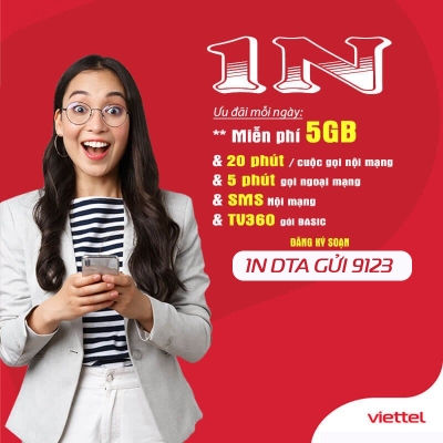 Gói CÆ°á»c 4G Viettel 1 Ngày 5K,10K Có 5 GB DATA + Gá»i Tháº£ Ga